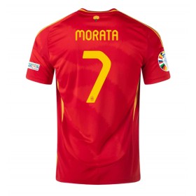 Spania Alvaro Morata #7 Hjemme skjorte EM 2024 Kortermet